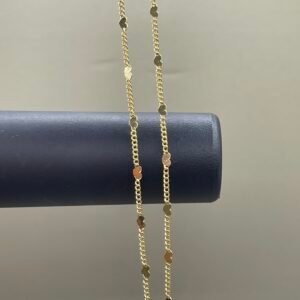 Cadena Eslabon Corazon 40cm - Ref. 1149