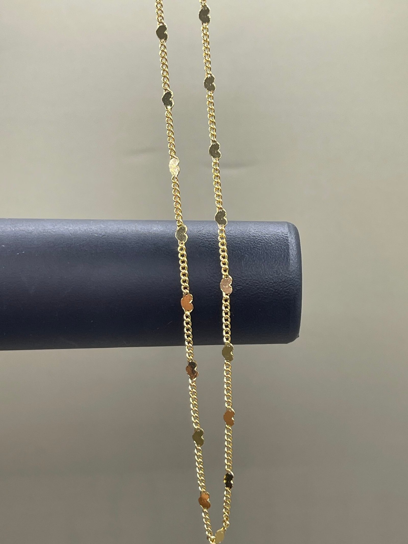 Cadena Eslabon Corazon 40cm - Ref. 1149