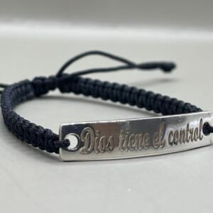 Pulsera Tejida con Placa - Ref. 1145