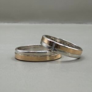 Argollas Oro y Plata - Ref. 1631