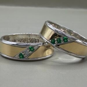 Argollas Oro y Plata - Ref. 1633
